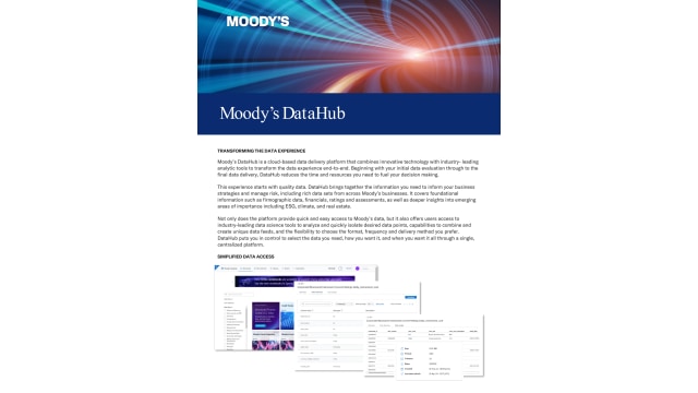 Moody's DataHub