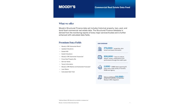 CRE & CMBS Data Feed Brochure