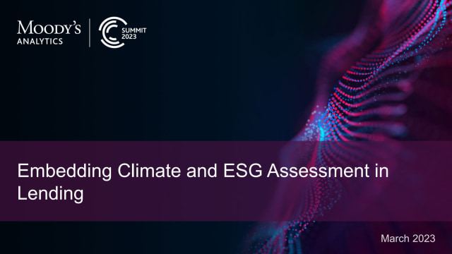 ESG_4_Embedding Climate and ESG Assessment in Lending