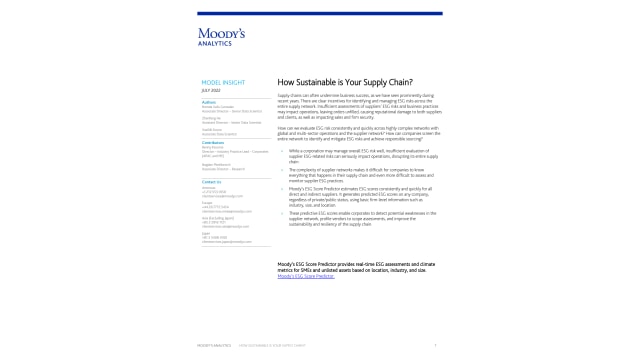 Whitepaper: How sustainable is your supply chain?
