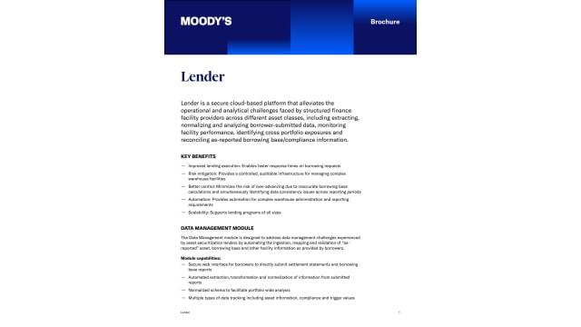 Lender Brochure