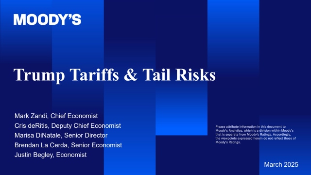 Trump, Tariffs and Tail Risks Presentation Slides | Moody's Events