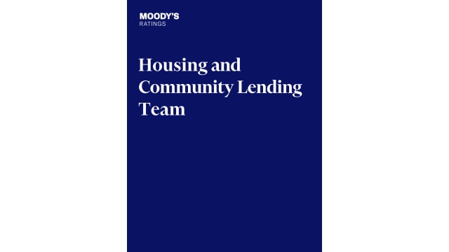 Moody's Ratings Housing Team - June 2026