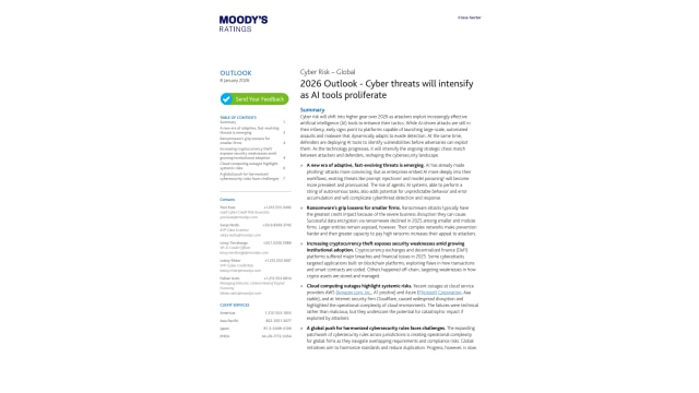 2026 Outlook - Cyber threats will intensify as AI tools proliferate