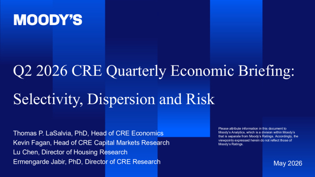 Q2 2026 CRE Quarterly Economic Briefing Presentation Slides