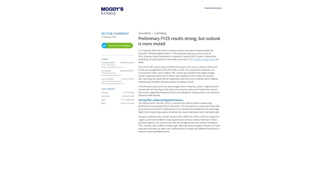 Preliminary FY25 results strong, but outlook is more muted