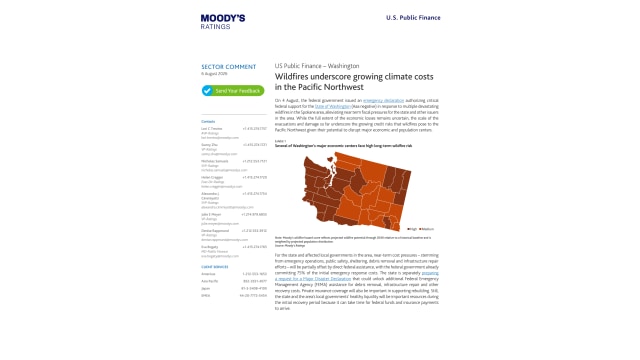 Wildfires underscore growing climate costs in the Pacific Northwest