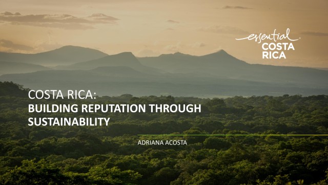 International perspective: Building reputation through sustainability