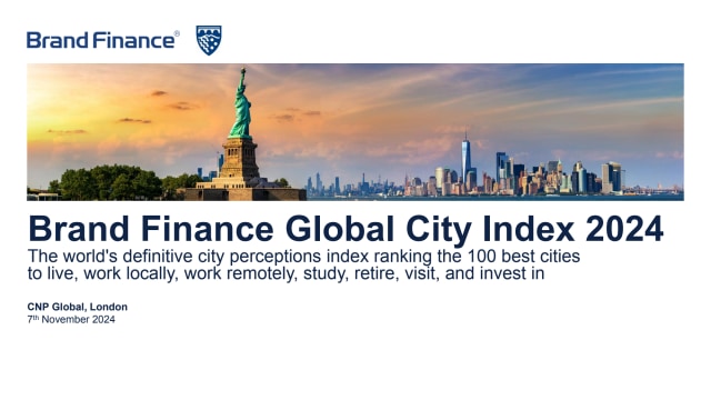 Best global city brands – the launch of the world's definitive city perceptions index
