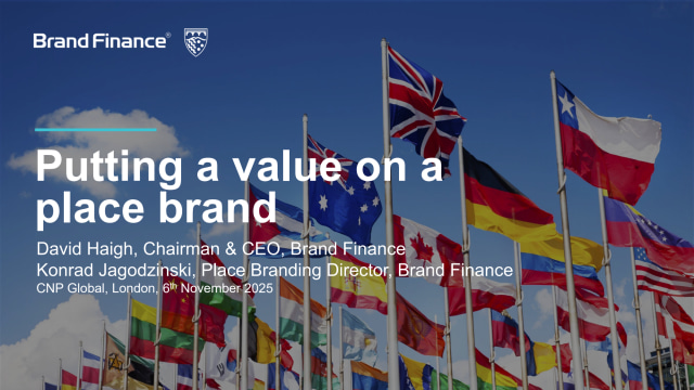 Putting a value on a place brand