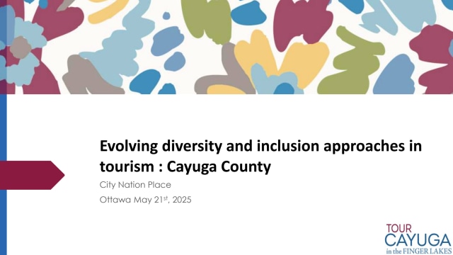 Evolving diversity and inclusion approaches in tourism : Cayuga County
