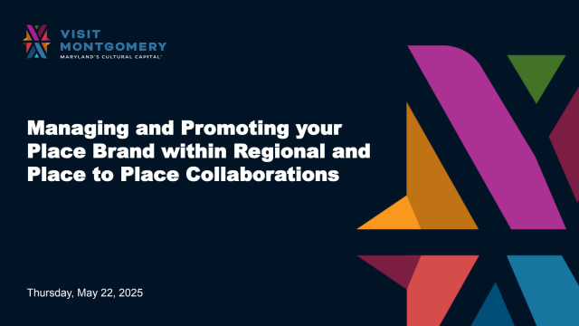 Managing and Promoting your Place Brand within Regional and Place to Place Collaborations