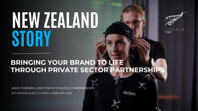 Bringing your brand to life through private sector partnerships: learnings from the New Zealand Story Export Storyteller programme