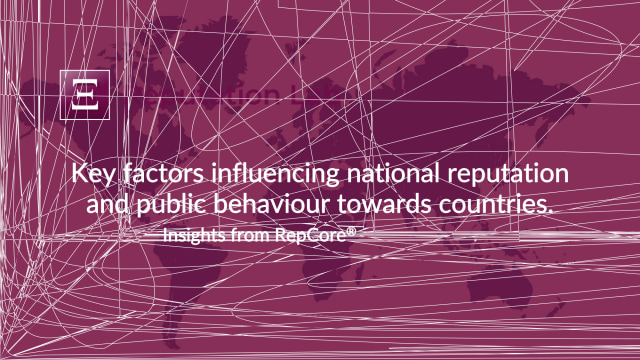 Key factors influencing national reputation and public behaviour towards countries. Insights from RepCore® Nations 2024.