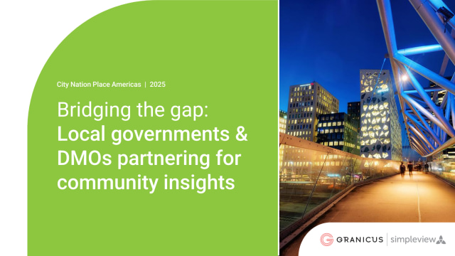 Bridging the gap:Local governments & DMOs partnering for community insights