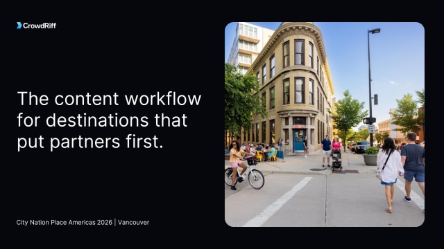 The content workflow for destinations that put partners first - CrowdRiff