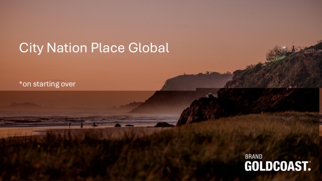 Starting your place branding from scratch: Australia’s Gold Coast