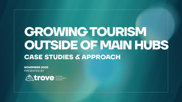 How to grow domestic tourism and tourism outside of main hubs