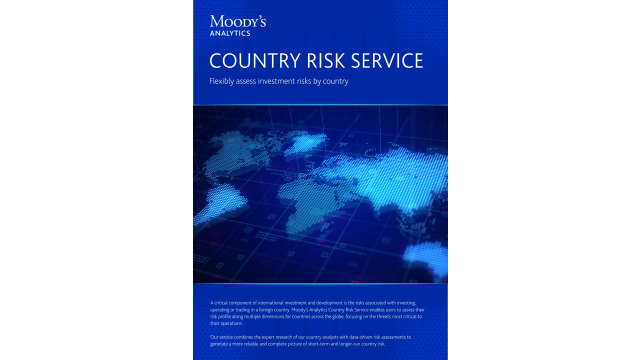 Country Risk Service: Flexibly assess investment risks by country