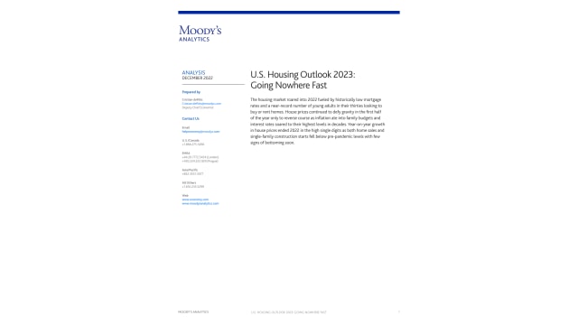 U.S. Housing Outlook 2023: Going Nowhere Fast