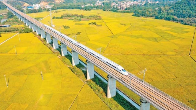High Speed: The Chinese network is still expanding