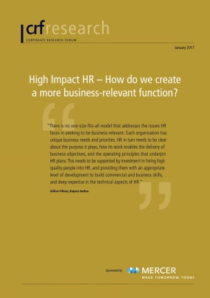 High Impact HR – How do we create a more business-relevant function?