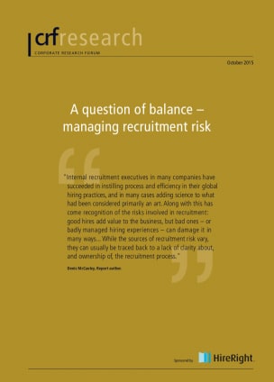 A question of balance – managing recruitment risk