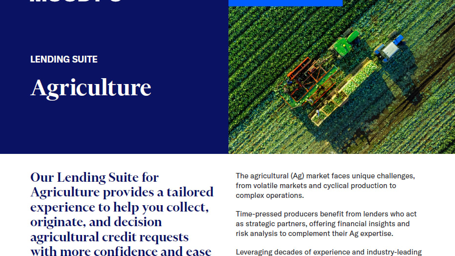 Lending Suite for Agriculture