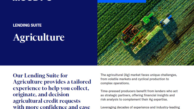 Lending Suite for Agriculture