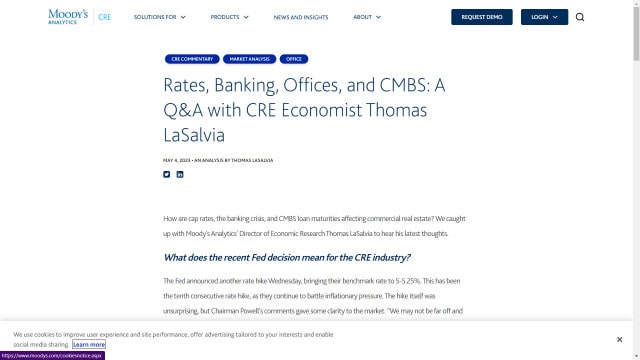 Rates, Banking, Offices, and CMBS: A Q&A with CRE Economist Thomas LaSalvia
