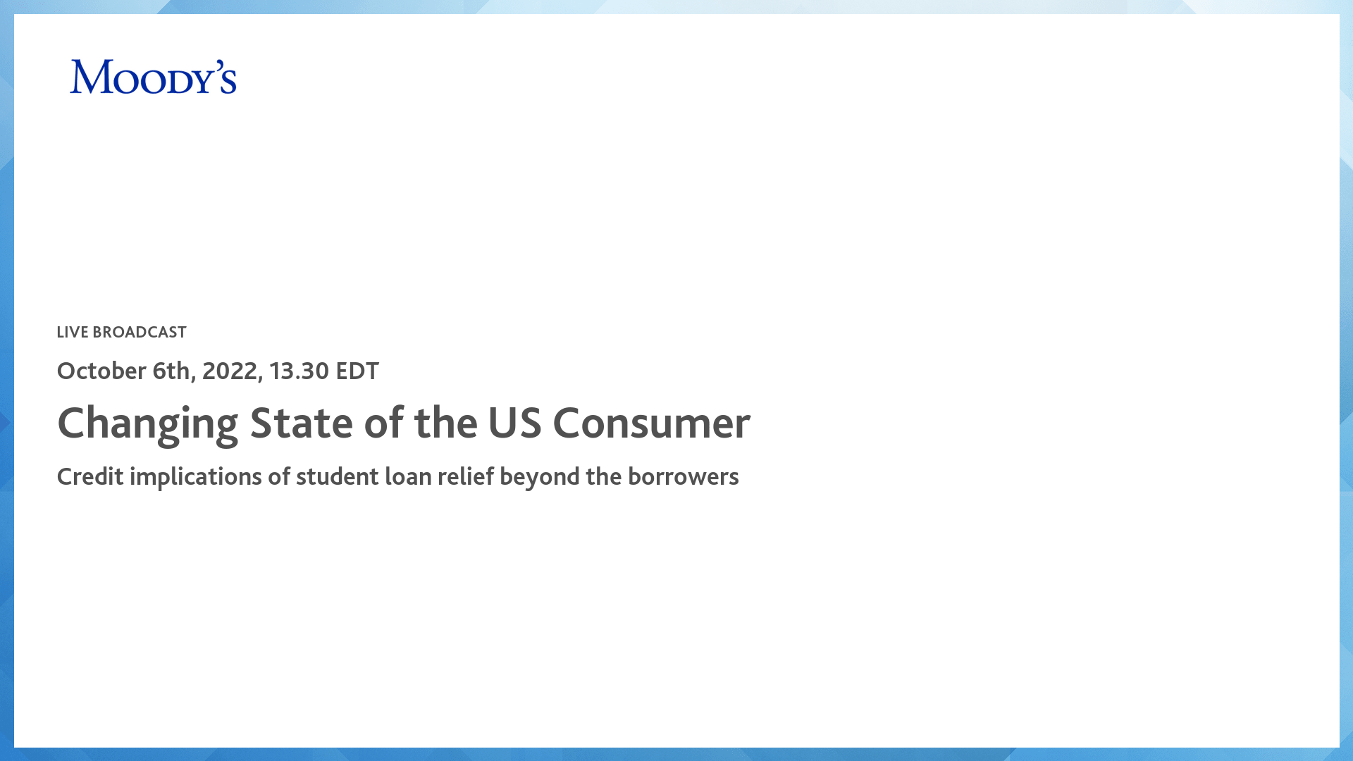Changing State of the US Consumer
