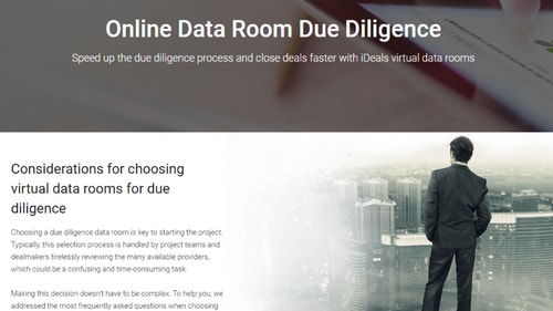 Online Data Room Due Diligence