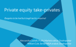 Private equity take-privates