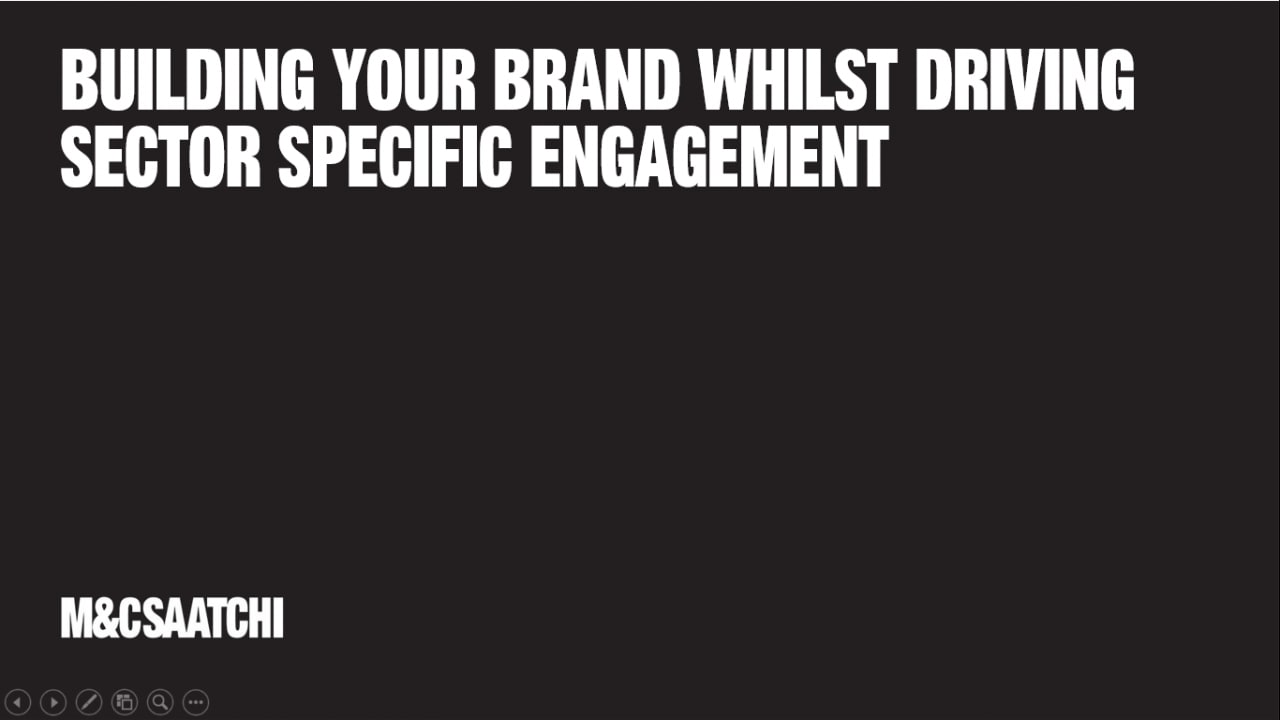 Building your brand whilst driving sector specific engagement