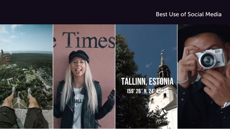 Visit Tallinn Creators’ Camp Best Use of Social Media Finalist 