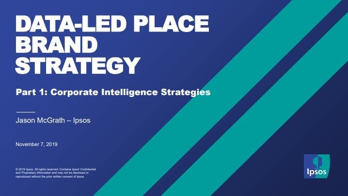 Data-led place brand strategy: Part I