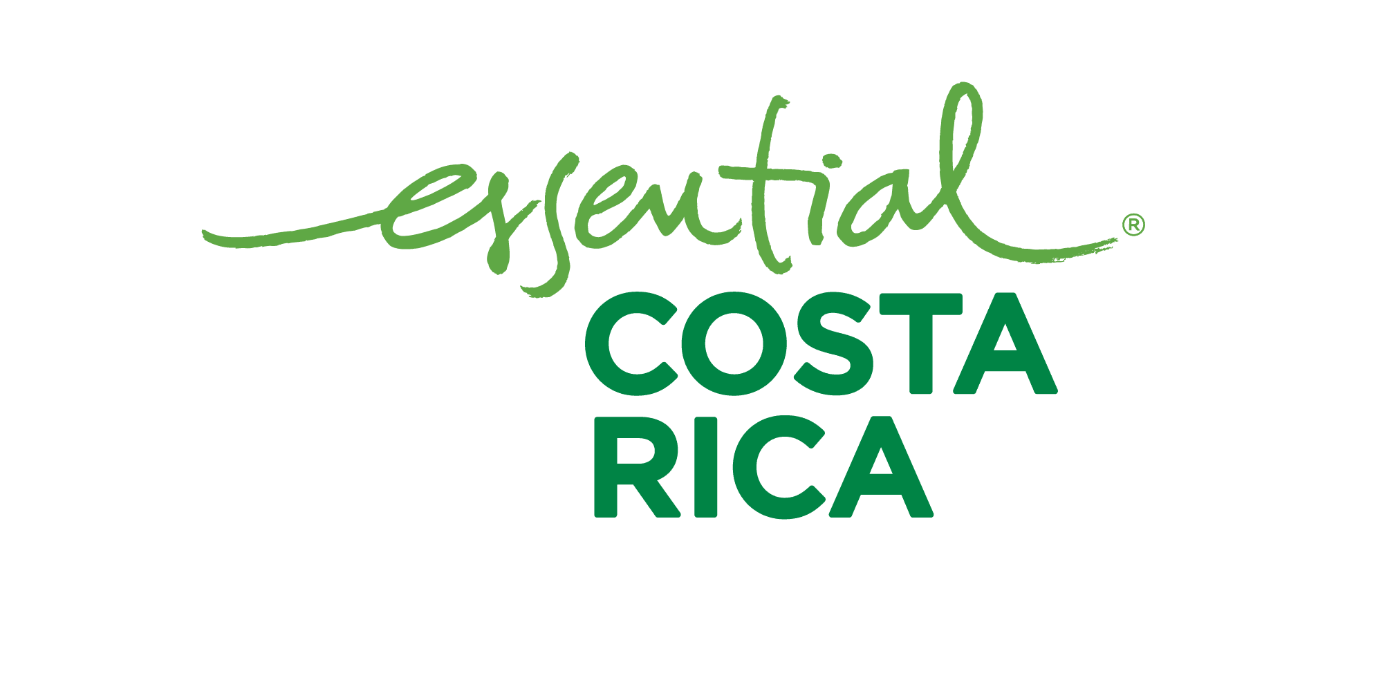 The image is a logo reading essential Costa Rica 