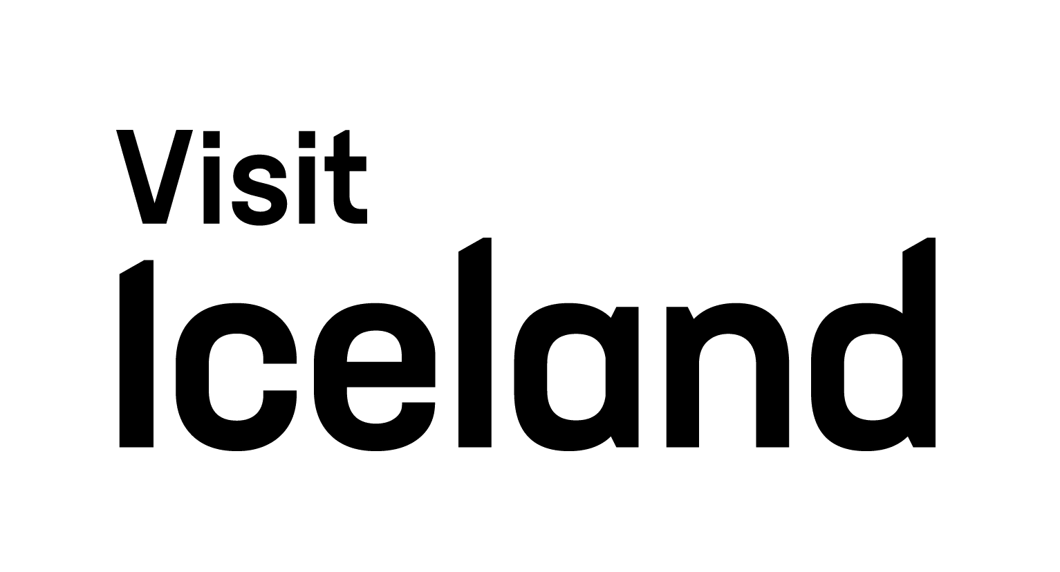 The image is a logo reading Visit Iceland
