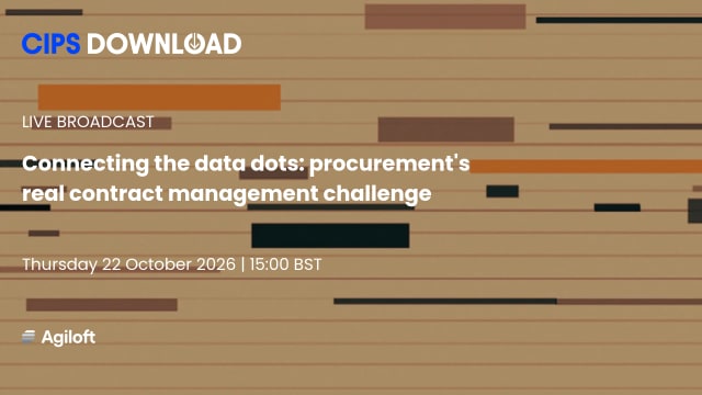 Connecting the data dots: procurement's real contract management challenge