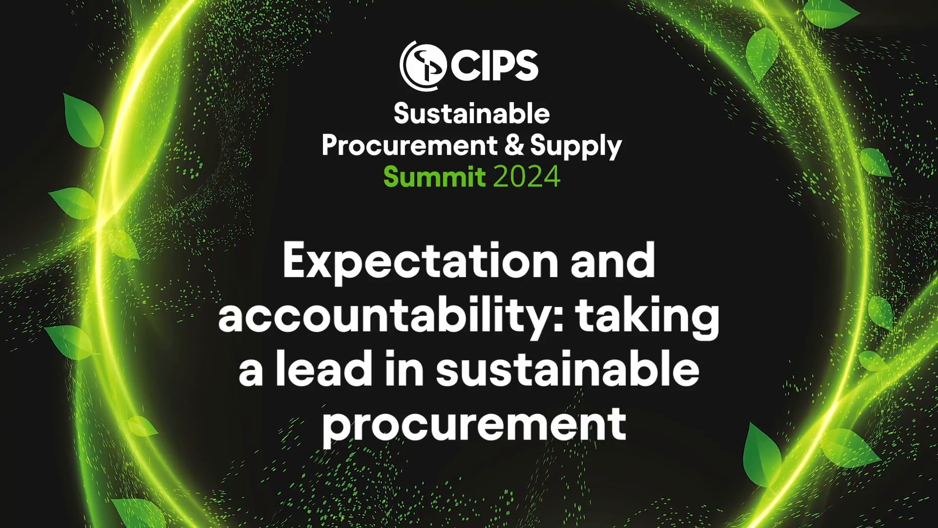 Expectation and accountability: taking the lead in sustainable procurement